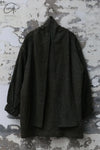 Mutedance 24 Autumn and Winter Scarf Buttoned Jacket Series MD-MD24FW08-olive green MD24FW07